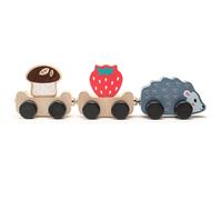 Jouet Train à Pousser en bois La récolte du hérisson Cubika®