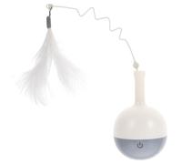 Jouet Tumbler Électrique pour Chat, Distributeur de Nourriture, 1 Pièce | Abs, Pp, Pvc et Métal, Forme Renversante, Usage pour Jeux Actifs, Réduit L’ennui