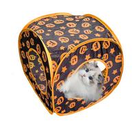 Jouet Tunnel pour Chat | Jouet Pliable avec Trou pour Le Coup d'oeil de ennuyé | Conception de Transport Pratique Pliable Modèle de Jouets d'enrichissement de Chat pour Gat