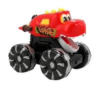 Jouet Voiture Dinosaure - Modèle de Voiture Interactif avec Lumières | Modèle Camion Dinosaure à Pression avec Lumières, pour Petits Hommes Et Femmes Anniversaire Noël Fêtes Nouvel an