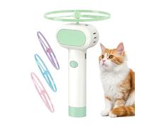 Jouet volant à disque rechargeable avec 4 hélices phosphorescentes - de suivi pour chat - pour dressage de chiens de compagnie, chasse, intérieur extérieur, cour, jardin, balcon, terrasse