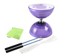 Jouet Yoyo Diabolo à Triple roulement avec Poteau Professionnel, gobelets Transparents durables