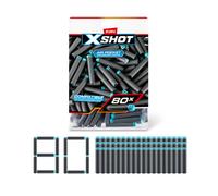 Jouet - ZURU - XSHOT - Fléchettes en mousse - 80 unités - Pour enfants à partir de 8 ans