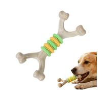 jouetinteractif pour chien - 18,6 x 9,2 x 3,9 cm, jouetà mâcher en forme d'os, jouetde dentition en caoutchouc souple pour chiot | jouetDurable et amusant, sûr, pour aller chercher, lancer, jouer
