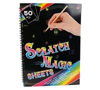 Jouetprive-Magic Color Scratch Book A4, 10 Pages