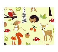 Jouetprive-Papier Cadeaux Les Animaux de la forêt 3 mètres