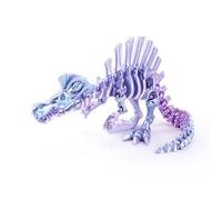 Jouets 3D Spinosaurus Skeleton Imprimé 3D pour Home Office Décor de Décompression Jouets de Bureau Exécutif-Dream Blue||27cm/10in