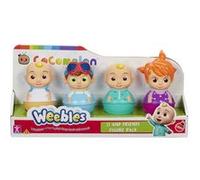 WEEBLES, 4 Personnages COCOMELON, Culbuto, Jouet d'éveil, Jouet pour Enfants dès 1 Ans, GIOCH I PREZIOSI, WEC01