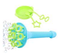 Jouets à Bulles extérieurs, Bulle pour Les - 3X Bubble Wand | Bubbles Souffle Jouet avec Un Manuel de bac Round Manual Trumpet Wand for Boys Girls Playground Backyard