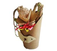 Jouets à Cage à Oiseaux, Jouets à Mastication du Perroquet - Jouet gênable de Traitement des Oiseaux interactifs,Papier de déchiquetage créatif Cage Cage pour sectionner, Parrotlet