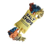Jouets à Coupelle Pour Chien - Jouet à Mâcher Crissant en Forme de Sachet de Chips | Avec Corde En Coton Pour Dentition - Pour Chiens Mâcheurs Agressifs, Races Petite, Moyenne et Grande, Maison et Voy