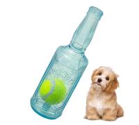 Jouets à Crac Pour Chiens de Petite Taille | Forme Bouteille Avec Balle De Tennis Jeu Sonore,Jouets Éducatifs pour Chiots en Dentition | Pour Chien Mordeur Puissant Anti-Stress Usage Intérieur Extérie