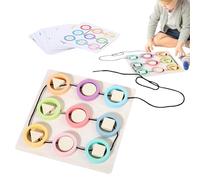 Jouets à enfiler en bois, jouet de laçage en bois | Jouet à cordes en pour l’apprentissage des couleurs - Jouets éducatifs de laçage de motricité Fine, jouets d'apprentissage du filetage pour fil