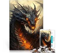 Jouets à Faire soi-même Affiche Dragon Puzzles de 1000 pièces pour Adolescents 50x75cm Cadeau d'anniversaire à partir de 14 Ans