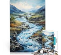 Jouets à Faire soi-même Art du Paysage fluvial Puzzle 1000 pièces pour Adultes 50x75cm Décoration d'intérieur à partir de 14 Ans