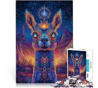 Jouets à Faire soi-même Art Fantastique de l'alpaga Puzzle 1000 pièces pour Adolescents 50x75cm Convient aux Couples à partir de 14 Ans