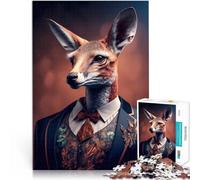 Jouets à Faire soi-même Biche Puzzle pour Adultes 1000 pièces 50x75cm Décoration Murale, Cadeaux Uniques pour Anniversaire et Noël pour Les 14 Ans et Plus