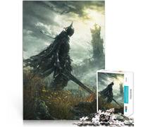 Jouets à Faire soi-même Chevalier Noir de la désolation Puzzles 1000 pièces pour Adolescents 50x75cm Super Cadeau à partir de 14 Ans