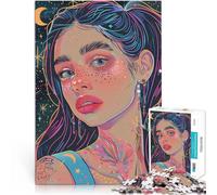 Jouets à Faire soi-même Femme de la Galaxie Spatiale Puzzle 1000 pièces pour Adolescents 50x75cm Anniversaire et Cadeaux Uniques pour Les Personnes de 14 Ans et Plus