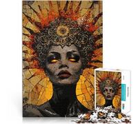 Jouets à Faire soi-même Mosaïque de la Reine du Feu Puzzle 1000 pièces pour Adolescents 26x38cm Interaction Parent-Enfant à partir de 14 Ans