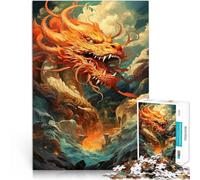 Jouets à Faire soi-même Oeuvre de Dragon Puzzle 1000 pièces pour Adolescents 50x75cm Offrir en Cadeau à Toute la Famille pour Les Personnes de 14 Ans et Plus