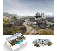 Jouets à Faire soi-même Village Puzzle pour Adultes 1000 pièces 50x75cm Décoration Murale, Cadeaux Uniques pour Anniversaire et Noël pour Les 14 Ans et Plus