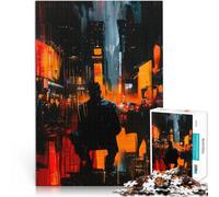 Jouets à Faire soi-même Ville de Nuit Puzzles de 1000 pièces pour Adultes 50x75cm est idéal comme Cadeau pour Toute la Famille à partir de 14 Ans