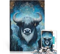 Jouets à Faire soi-même Yak Fantastique Puzzle de 1000 pièces pour Adultes 50x75cm Convient pour la décoration de Bureau Convient aux Personnes de Plus de 14 Ans