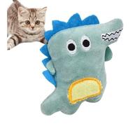 Jouets à herbe à chat - Jouet interactif en peluche pour chaton de dessin animé | Nettoyage des dents pour chats | Chat de dessin animé réutilisable rempli d'herbe à chat | Équipement de dentition