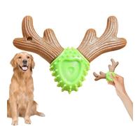 Jouets à mâcher agressifs pour chien | Jouet interactif couineur en forme de bois de cerf | Jouets à mâcher solides et durables pour enrichir votre chien pour jouer et dresser