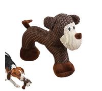 Jouets à mâcher agressifs pour chien | Singe interactif couineur en lin | Jouets interactifs pour chiens en peluche, pour chiots de petite, moyenne et grande race, stimulation, enrichissement, ennui