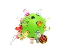 Jouets à mâcher des oiseaux, jouets à mâcher du perroquet,Planet Design Toy coloré à mastication - TRAPALER FORGERER BALLE SELUSE ACCESSOIRES DE CAGE AVEC avec une cloche pour les caloches et les perr