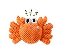 Jouets à Mâcher Destinés aux Chiots en Dentition - Design Crabe Enrichissement Jeu de Mâchonnement | Jouets pour Chien Mignons en Peluche Qui Couinent - pour Lancer Mordre Jeter Ennui Anniversaire Noë