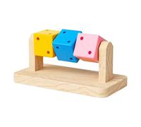 Jouets à mâcher en bois pour hamster - Ensemble de blocs de morsure naturels sûrs, fabriqués à partir de bois respectueux de l'environnement pour un grincement de dents sain et un soulagement de l'enn