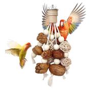 Jouets à mâcher en bois pour oiseaux, ennuyeux pour cacatoès, jouets détachables pour perruches, aras, perroquets, propriétaires et amoureux d'animaux, dresseurs, oiseaux, zoos,