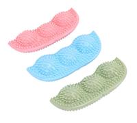 Jouets à Mâcher en Caoutchouc Souple pour Chien avec Surface Texturée pour Enlever la Plaque Dentaire, Taille Compacte Adaptée aux Petits Chiens, Lot de 3 Jouets de Nettoyage des Dents