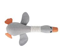 Jouets à Mâcher en Forme d'oie pour Chien, Jouet Couinant Mignon et Vif, Jouet Léger en Coton avec Design de Nettoyage des Dents, Idéal pour Les Chiens de Petite et Moyenne Taille, café
