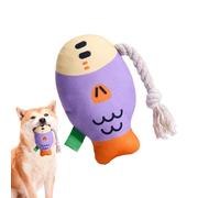 Jouets à mâcher en peluche pour chiens, jouets à mâcher en forme de poisson soufflé pour chiens, jouets à mâcher doux en peluche, jouet interactif pour dents de chien, jouets amusants et pour
