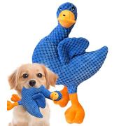 Jouets à mâcher interactifs en peluche en forme de canard - Jouets de dentition pour chien avec couineur, pour les races de petite, moyenne et grande taille pour rester occupé à jouer à l'ennui