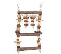 Jouets à mâcher naturels pour perroquets, Accessoires de Cage avec Pont, balançoire et Support pour Grands et Petits Oiseaux, sûrs, Non et durables pour Un Jeu et Un Exercice