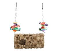 Jouets à Mâcher Oiseaux,Hamac à Tunnel Tressé en Position Verticale | Nid Calopsitte avec Trous,pour Calopsitte, Diamant Mandarin, Canari, Enrichissement Intérieur et