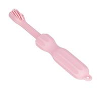 Jouets à Mâcher pour bébé, Brosse à Dents de Dessin animé, Anneau de Dentition, Sucette, Masseurs de Gencives pour Nouveau-nés, Tout-petits (PINK)