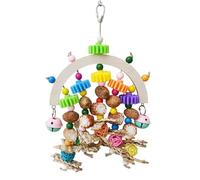 Jouets à mâcher pour cage à oiseaux | Épi de maïs naturel | Jouets à mâcher colorés tressés faits à la main pour perroquets de petite et moyenne taille, perroquets gris africains, calopsittes