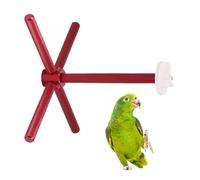 Jouets à mâcher pour cage à oiseaux, support rotatif interactif pour inséparables, canaris, drôles à mâcher avec compact, accessoire de jeu pour oiseaux de petite, moyenne et grande taille