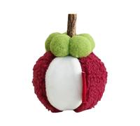 Jouets à mâcher pour chat avec herbe à chat | Fruits Mangoustan Durian Jouets à mâcher interactifs en peluche douce pour nettoyer les dents du chaton Excite Calme Exercice de mastication Jeu