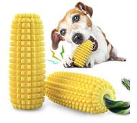Jouets à mâcher pour chien - Brosse à dents - Jouet interactif en forme de maïs - Jouet couineur pour chiens agressifs - Tailles S, M, L