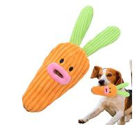 Jouets à Mâcher pour Chien,Carotte En Peluche Interactive De Pâques | Jouets À Froissement Pour La Dentition Des Chiots,Pour Toutou Petit Et Moyen Voyage Maison Extérieur Intérieur Jardin Dressage