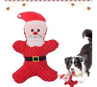 Jouets à mâcher pour chien de Noël - Jouets à mâcher doux pour animaux de compagnie, jouet interactif stimulant le cerveau, jouet couineur mignon pour chien sur le thème de Noël, cadeaux pour chiens