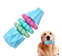 Jouets à mâcher pour chien en forme de vase, jouets de dentition en ABS durable pour mâcheurs agressifs et soins dentaires, jeu intérieur et extérieur (bleu)
