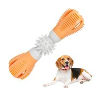 Jouets à mâcher pour chien, jouets à mâcher pour chiot pour la dentition | Jouet de brosse à dents pour chiot avec haltère | Bâton de brosse à dents interactif pour chiot, jouets de nettoyage des dent